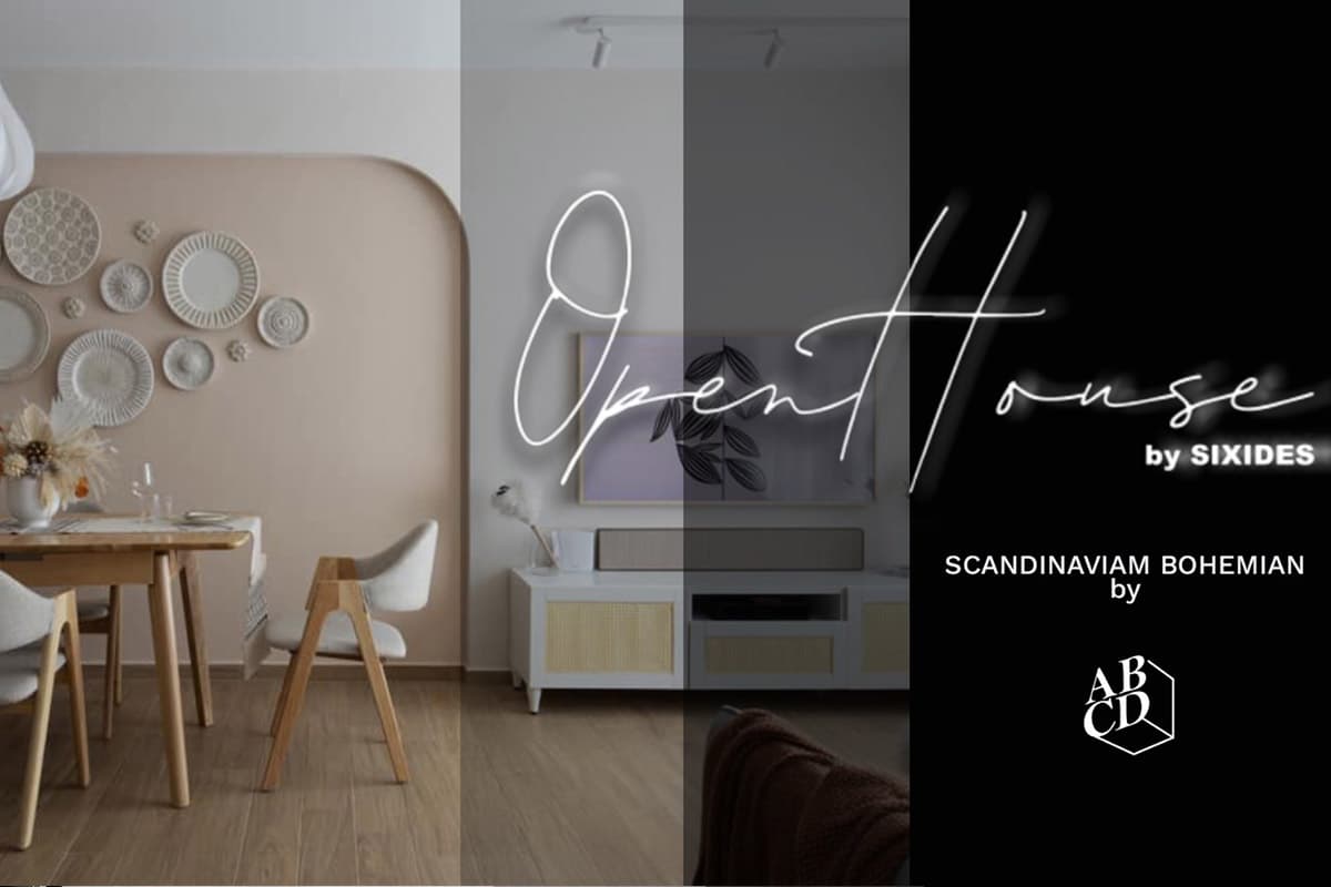 SharpTransformation of a HDB Flat into a ScandiBoho Themed Dream Home 