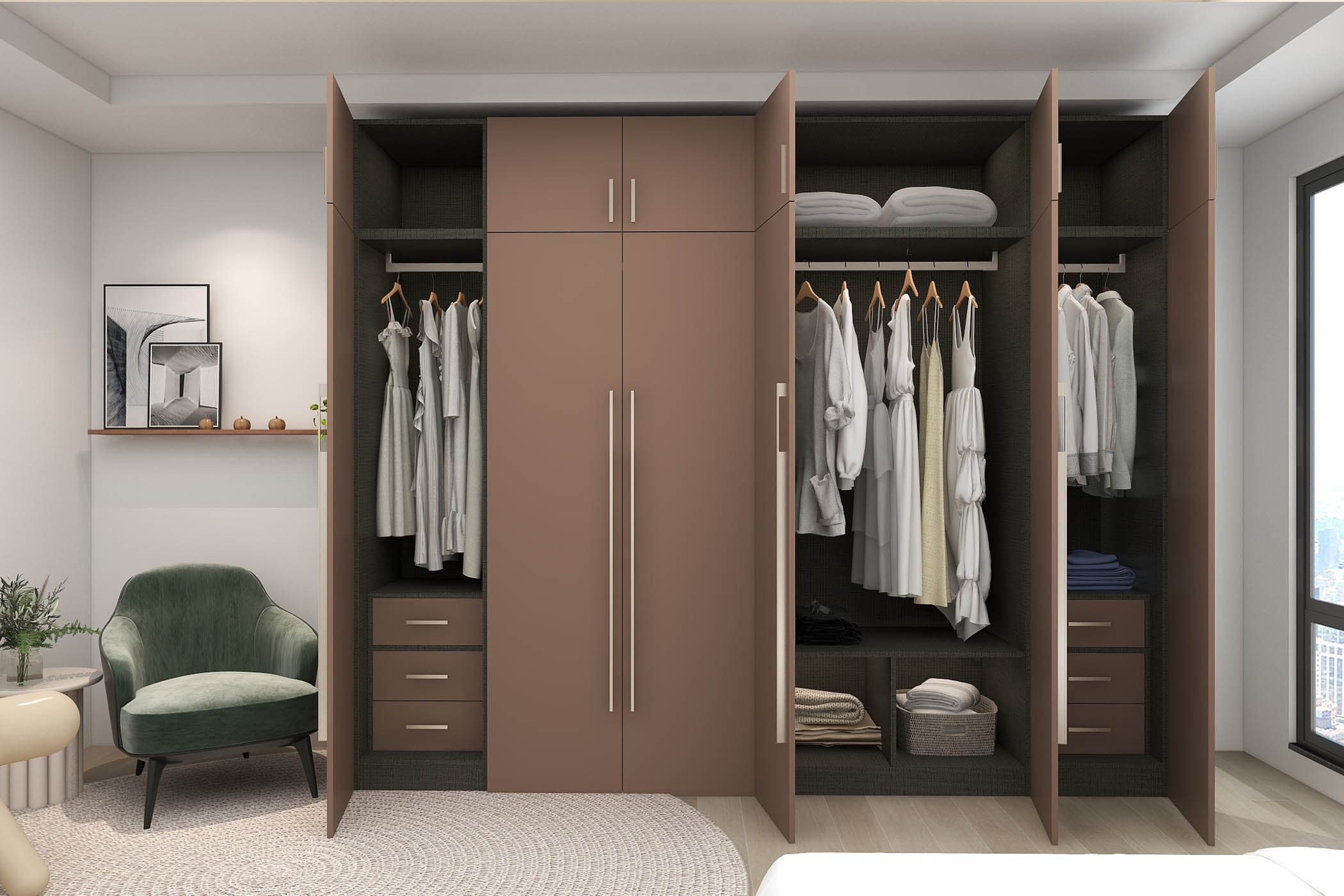 SP Homes Lifestyle Collection 6-door SUKKIRI Wardrobe